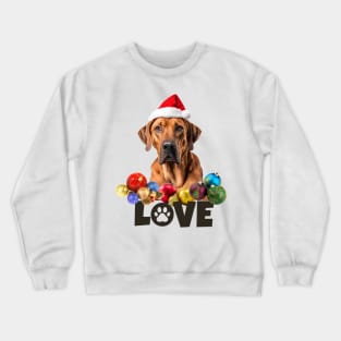 Rhodesian Ridgeback Christmas LOVE Crewneck Sweatshirt